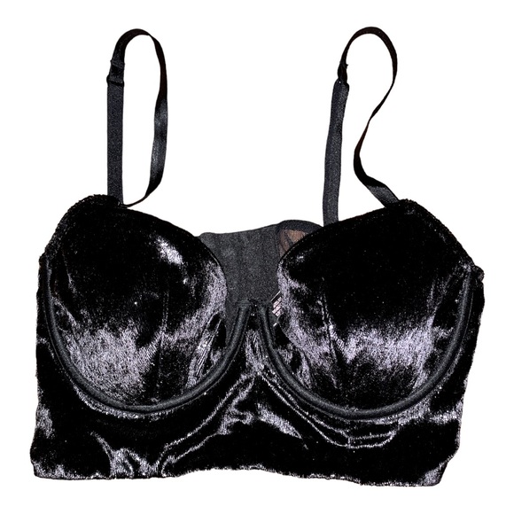 Victoria's Secret Other - Victoria’s Secret VERY SEXY NWOT black shimmer bralette 36B adjustable black